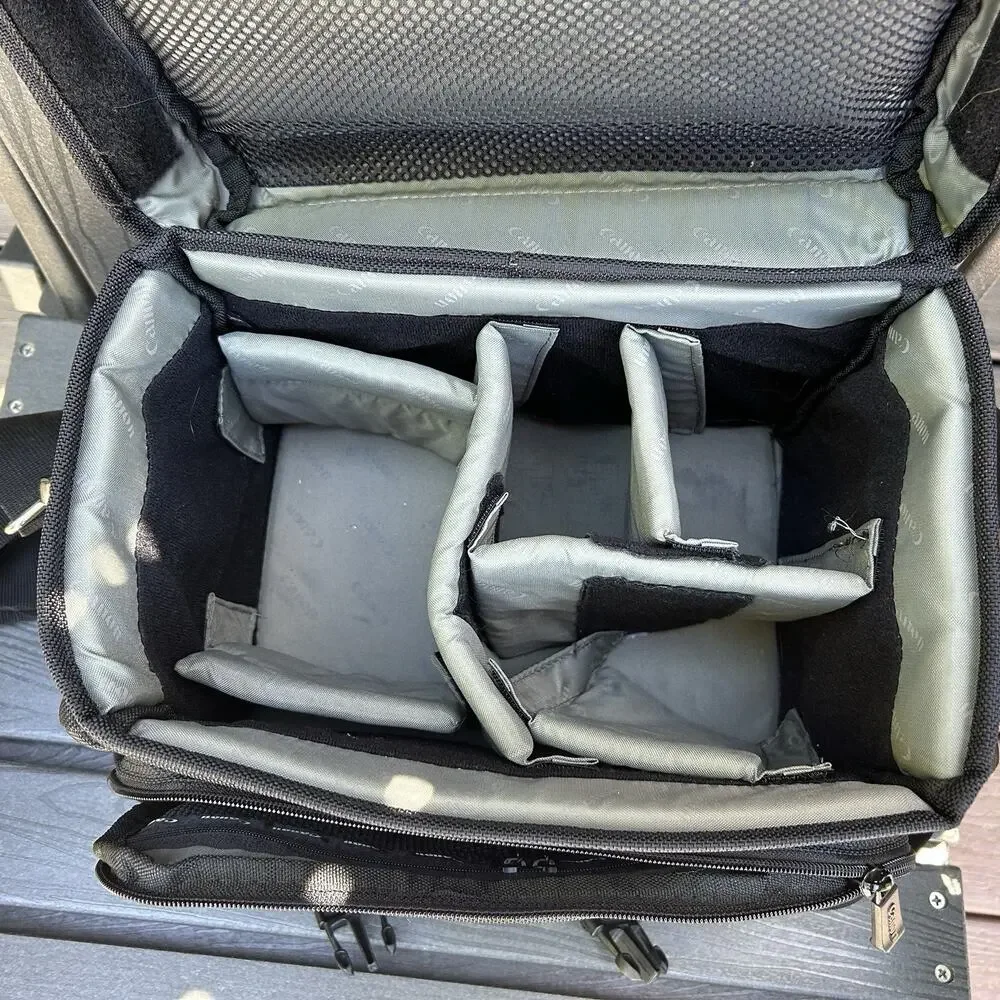Canon Digital Gadget Bag DSLR EOS Rebel Travel Carry Case With Shoulder Strap